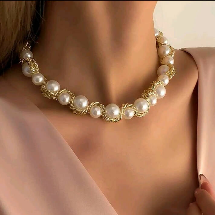 Shein | Faux Pearl Beaded Necklace | Women Jewelry | Brand New