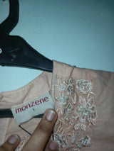 Peach Embroidered 3Pcs | Women Locally Made Formals | Large | Preloved