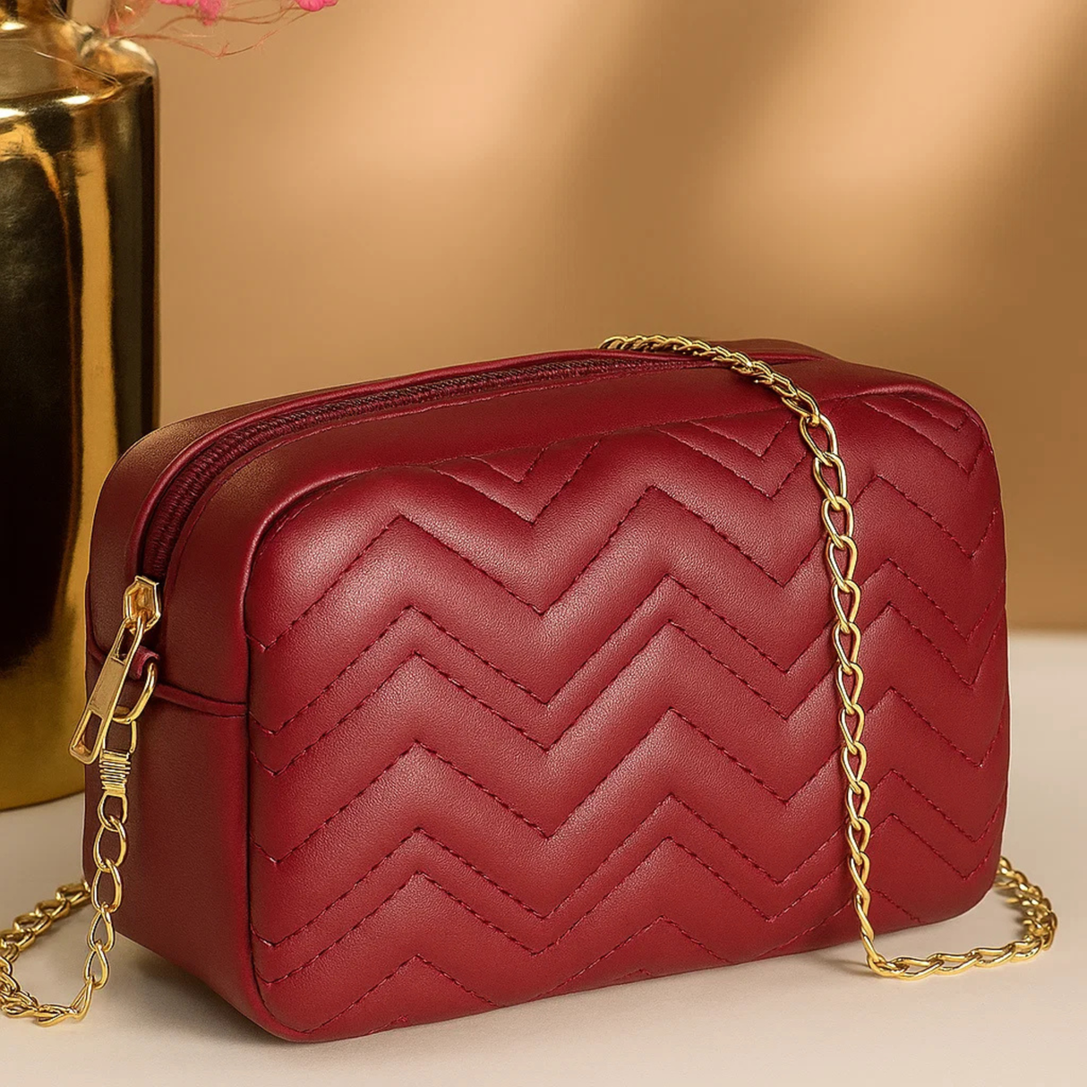 Buy Mini Marvel Crossbody Bag - Red Wine in Pakistan