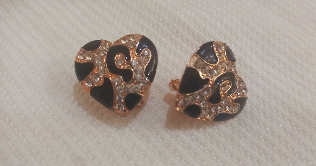 Opulent Heart Shaped Studs | Women Jewelry | Earrings | Medium | New