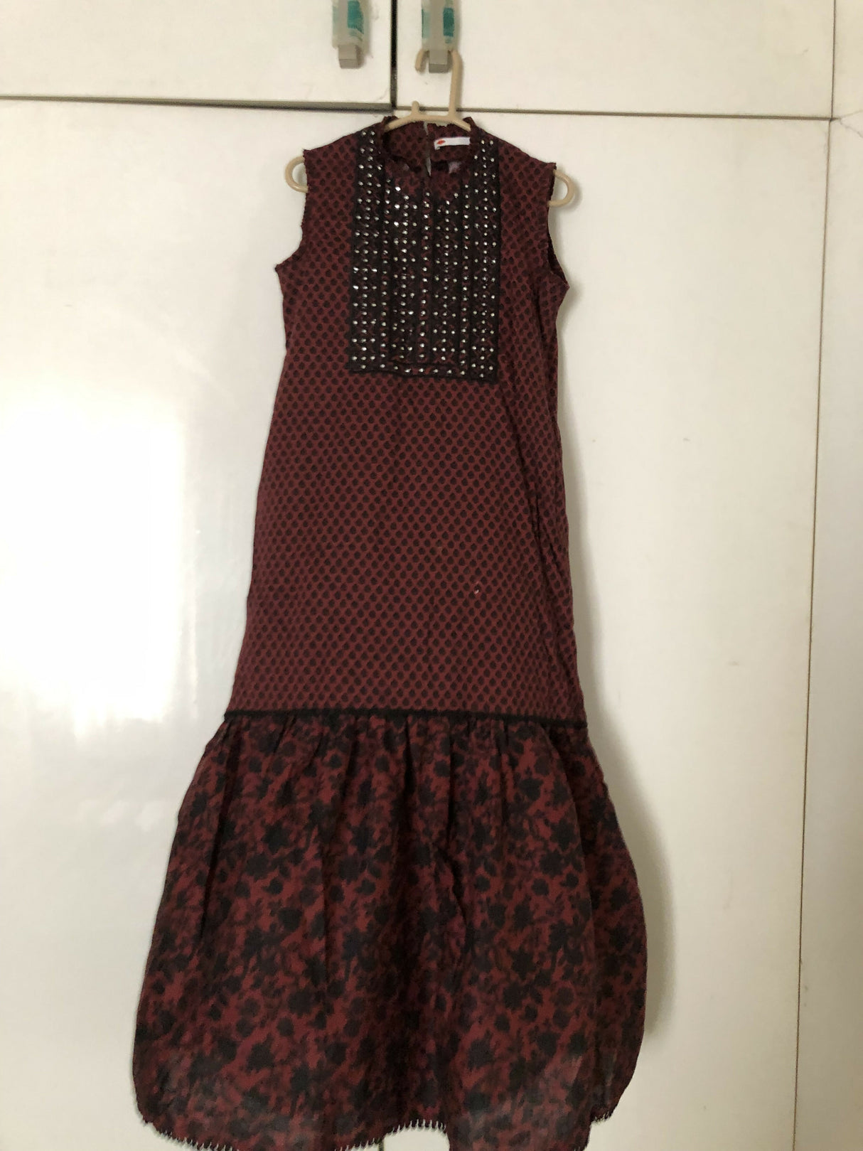 Khaadi | Frock with Mirror Work | Women Frocks & Maxis | Small | Worn Once