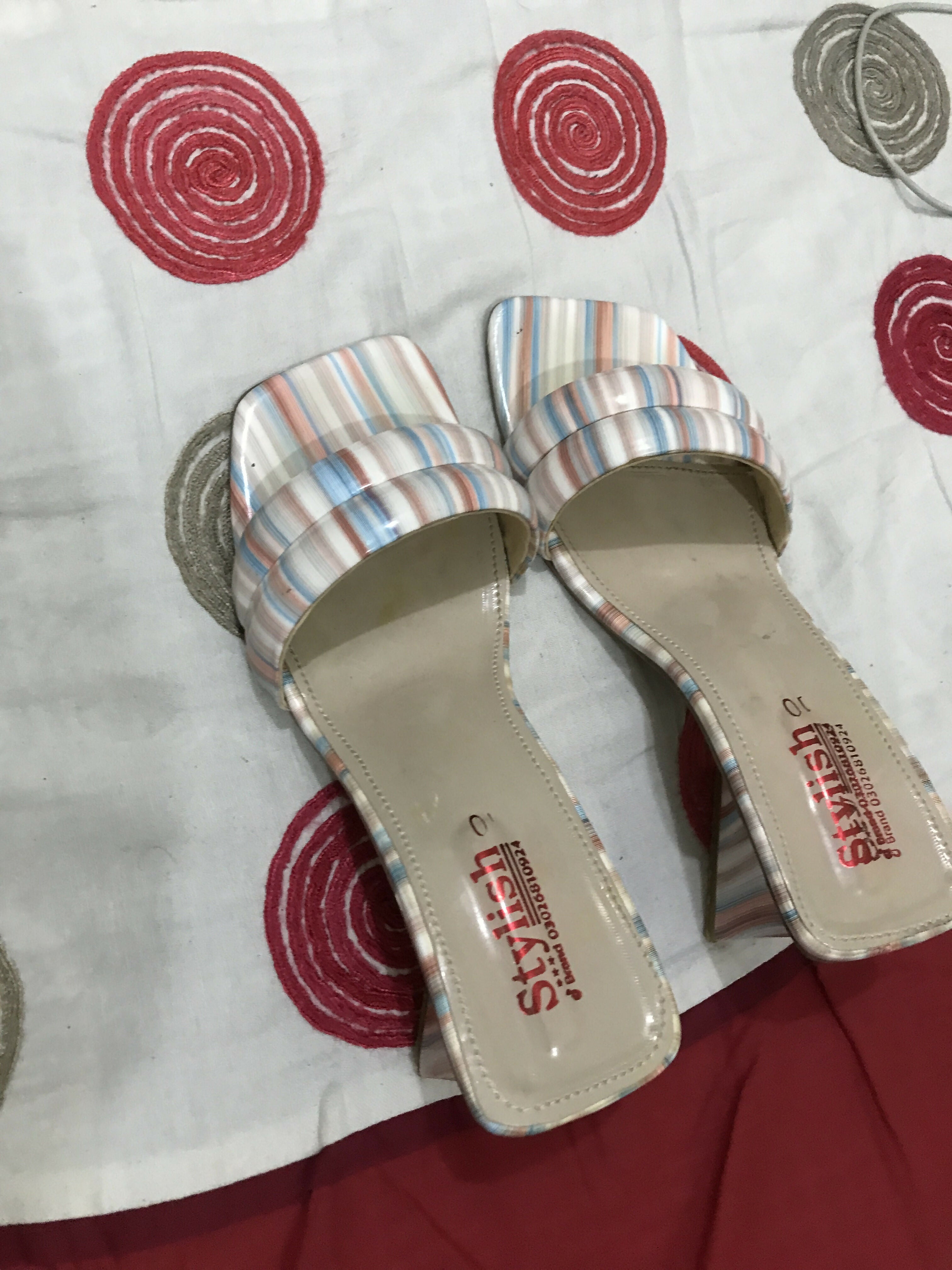 Beautiful Printed Heels | Women Shoes | Size: 10 | Worn Once