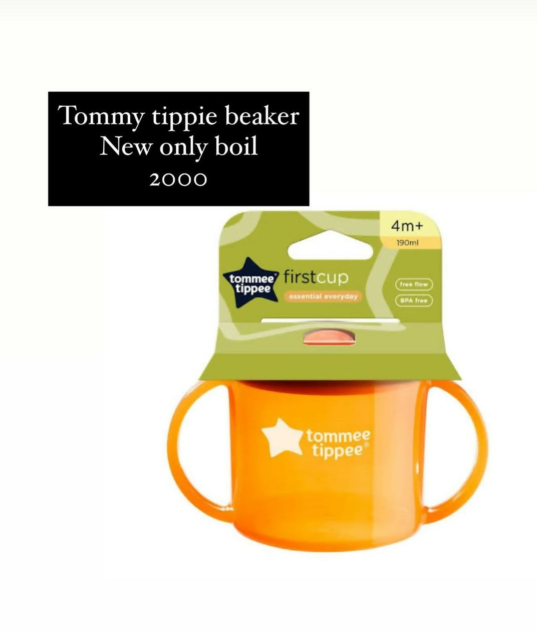 Tommy Tippie Beaker | Kids Accessories | 190ml | New