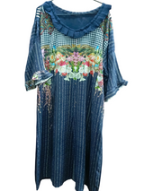 Bonanza Satrangi | Linen Shirt | Women Branded Kurta | Medium | New