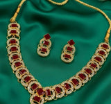 Rectangle Round Necklace Set-00021 | Women Jewelry | Wedding Jewelry & Sets | Brand New