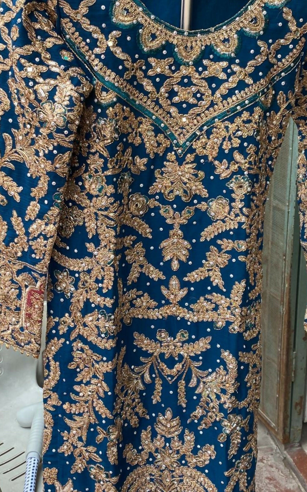 Haseen Official Three Piece Formal Fancy Dress | Women Branded Kurta | Small |Worn Once