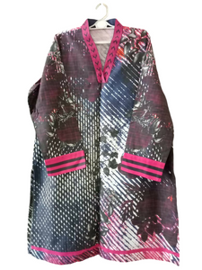 Gul Ahmed | Printed khaddar Kurta | Women Branded Kurta | X Large | New