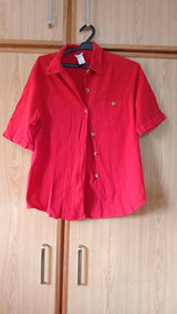 Half Sleeves Shirt | Women Tops & Shirts | Red | Small | New