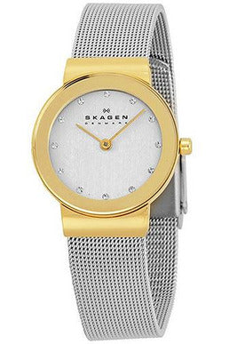 Buy Skagen Freja Lille Silver Mesh Bracelet White Dial Quartz Watch for Ladies - 358SGSCD in Pakistan