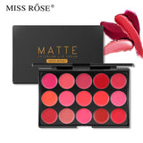 Buy Miss Rose 15 Colors Matte Long Lasting Waterproof Nourishing Lip Cream Palette 20 - Gm in Pakistan
