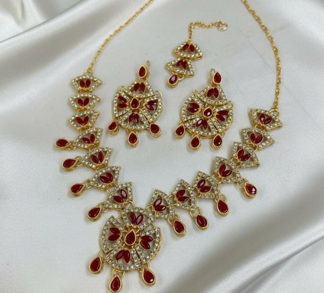 Marquise Tear Drop Necklace Set-00024 | Women Jewelry | Wedding Jewelry & Sets | Brand New