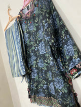 Ethnc | Women Branded Kurta | Blue | Large | Worn Once