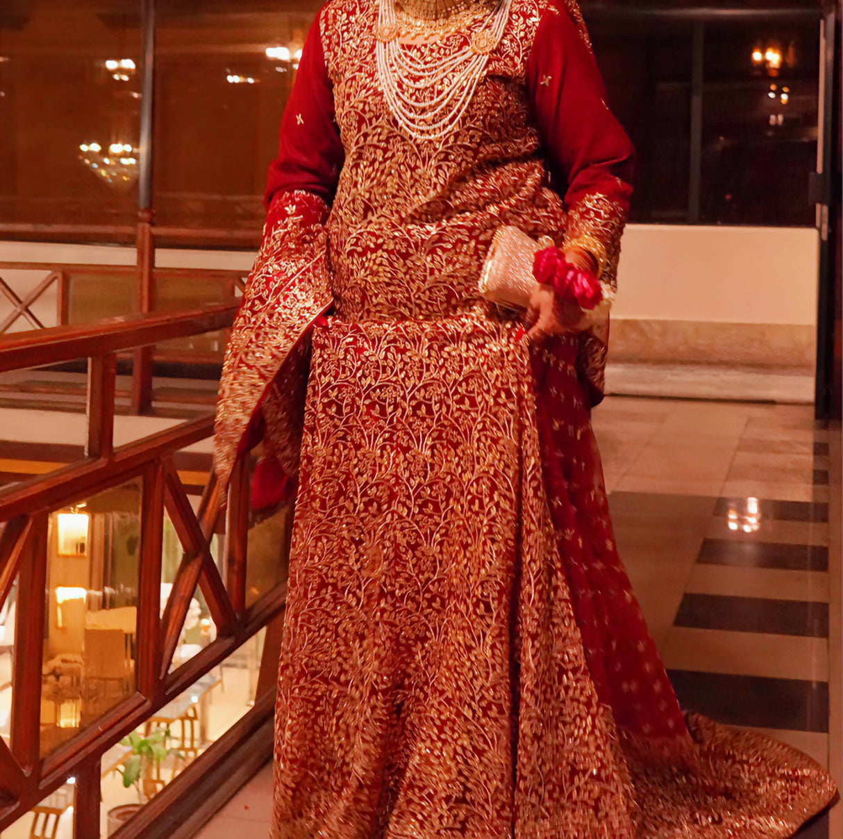 Maroon Bridal Baraat Lehnga | Women Bridals| Medium to Large | Worn Once