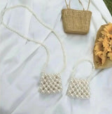 Mini Pearl Beaded Bag with Long Strap | Brand New | Pearls Bag