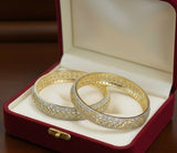 Round Stone Flower Bangle Set-00016 | Women Jewelry | Bangles/Bracelets | Brand New