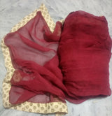 Maroon Mixed chiffon Dupatta | Women Accessories | Size: 2 Yards | New
