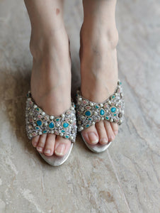 Silver Heels | Women Shoes | Size: 9 | Preloved