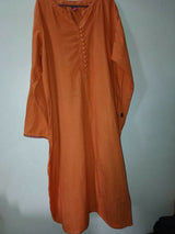 Ego | Women Branded Kurta | Large | Orange | Preloved