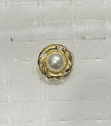 Trendy Stainless Steel Round with Pearl Ring | Women Jewelry | Rings | Brand New