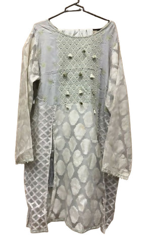 Raw Silk 3Pcs | Women Locally Made Formals | XLarge | Worn Once