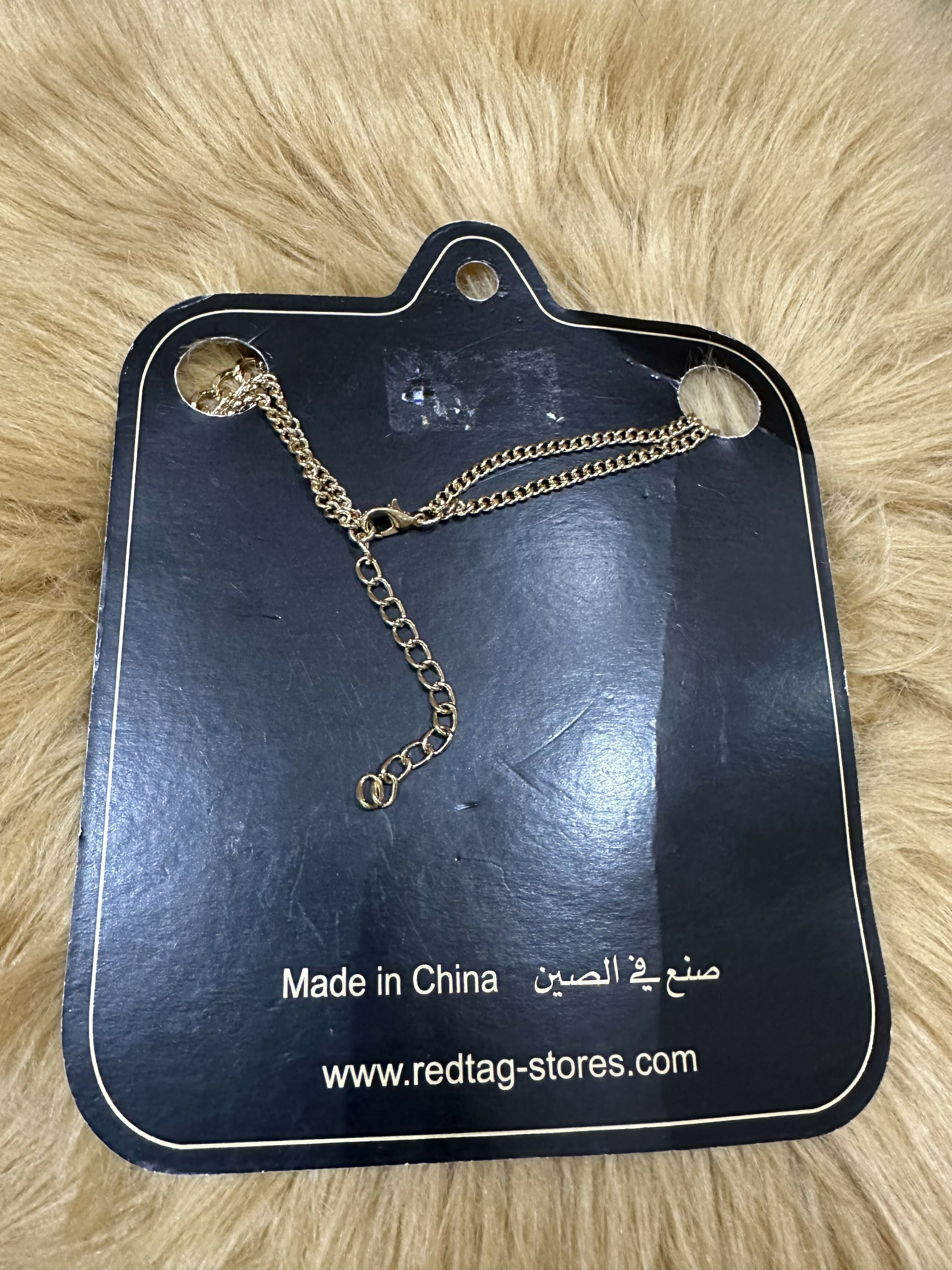 KSA Imported | Red Tag Necklace | Women Jewellery | Brand New with Tags