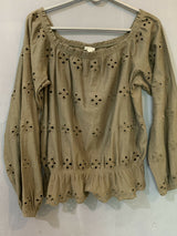 H&M | Women Tops & Shirts | Medium to Large | Green | Preloved