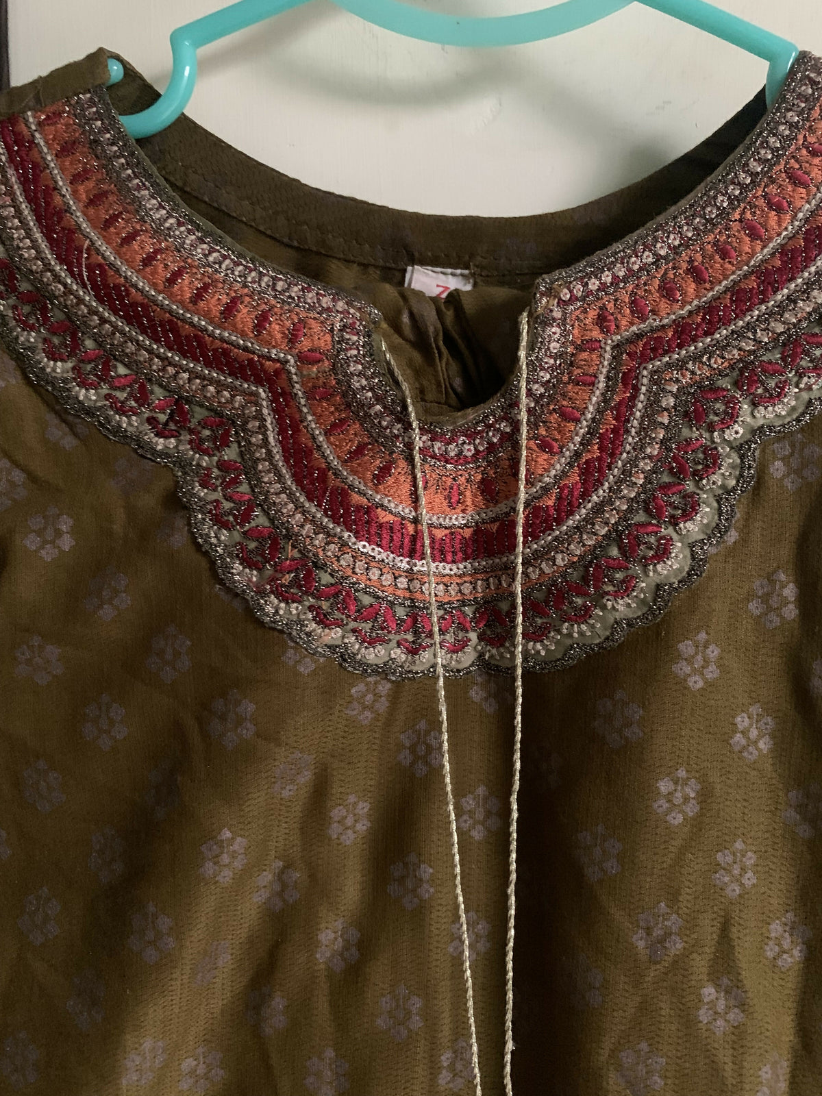Embroidered 3 PC Dress | Women Locally Made Kurta | Green | Small | Worn Once