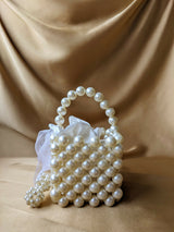 Bucket Pearl Beaded Bag | Women Bags | Size : 7x4 | New