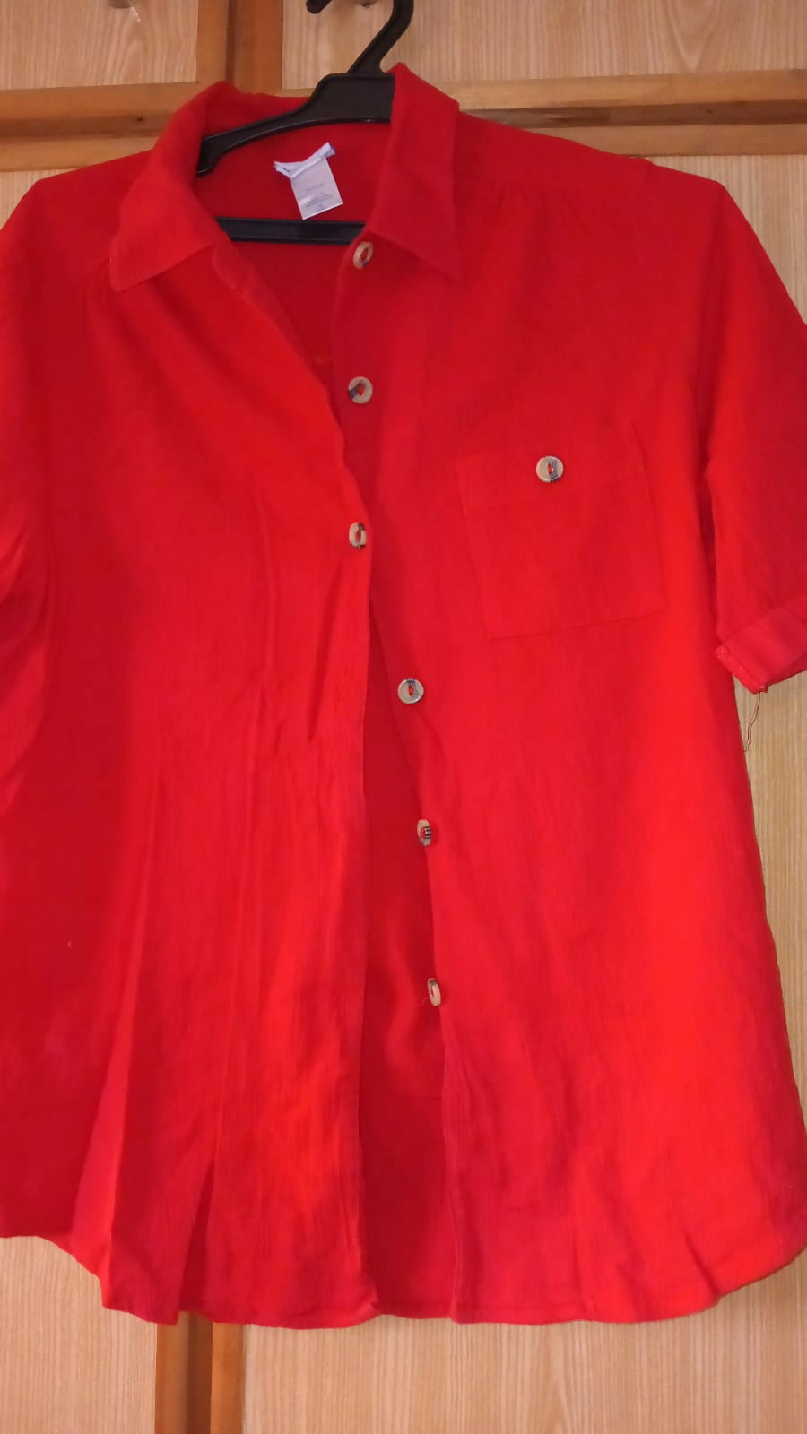 Half Sleeves Shirt | Women Tops & Shirts | Red | Small | New