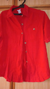 Half Sleeves Shirt | Women Tops & Shirts | Red | Small | New