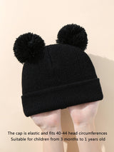 Buy SHEIN 3pcs Baby Plush Ball Decor Hat in Pakistan