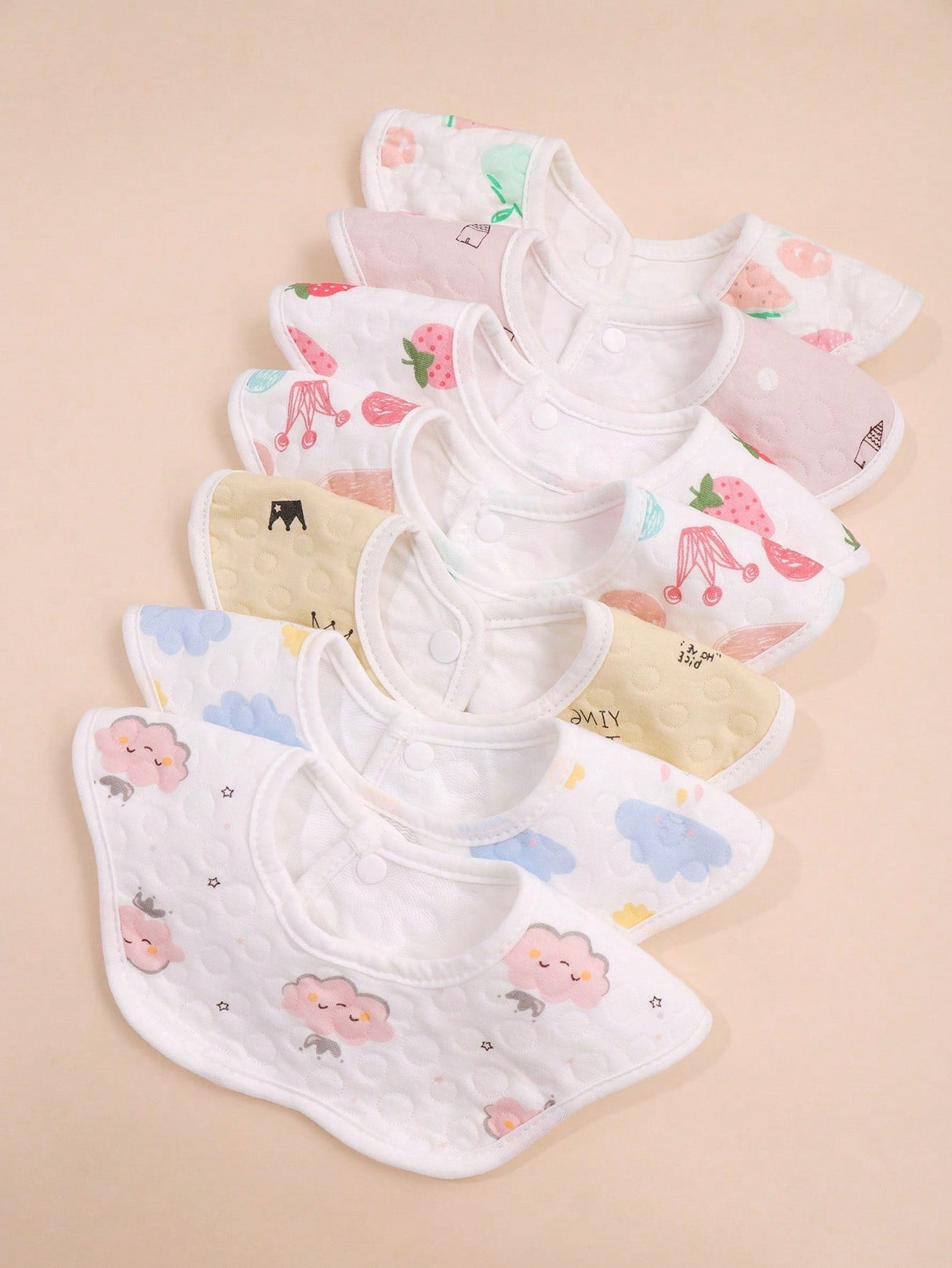 Buy SHEIN 3pcs Baby Random Crown & Cloud Pattern Bib in Pakistan