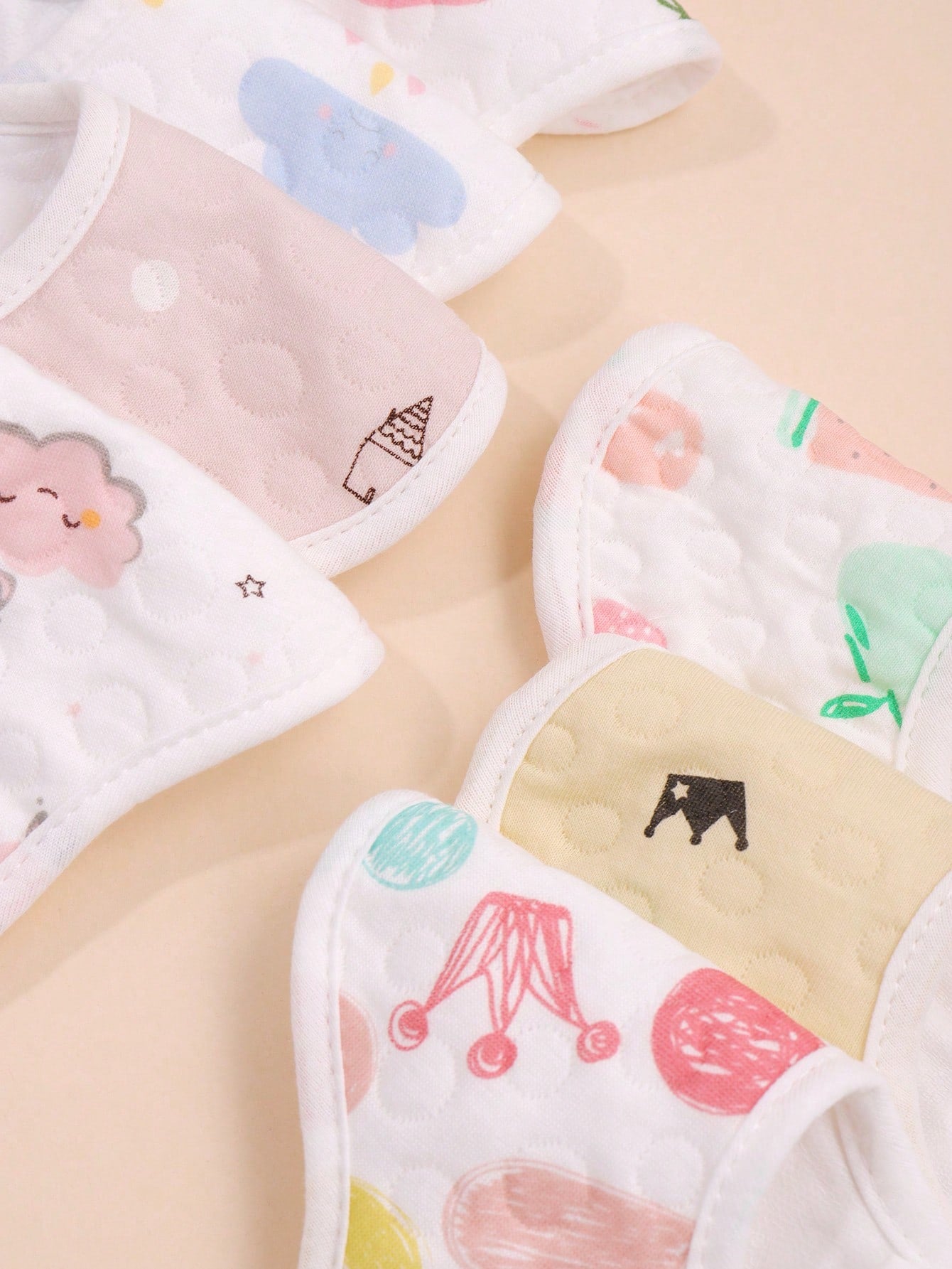 Buy SHEIN 3pcs Baby Random Crown & Cloud Pattern Bib in Pakistan