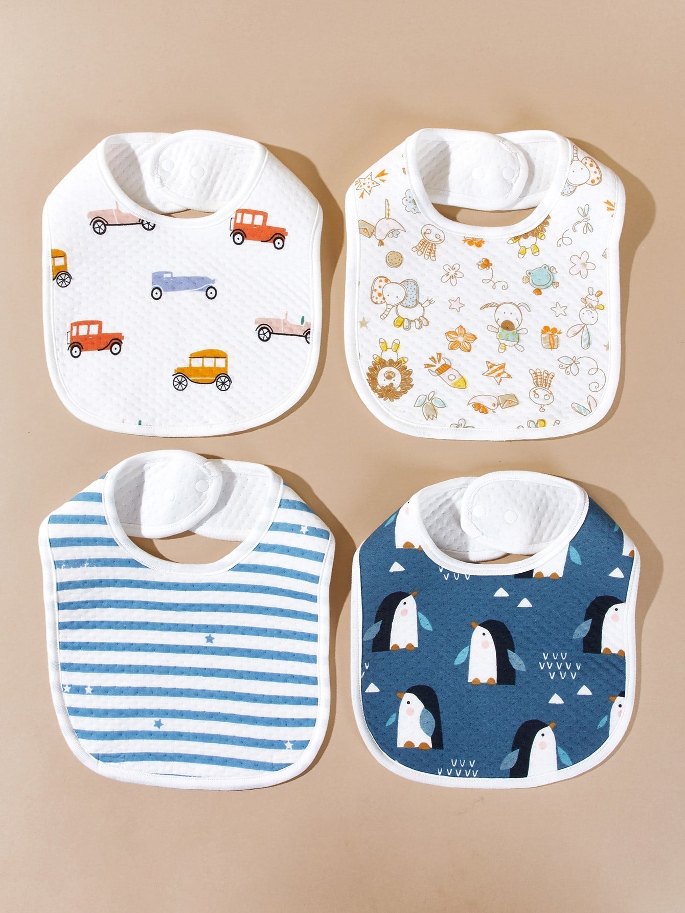 Buy SHEIN 3pcs Baby Random Print Bib in Pakistan
