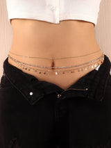 Buy SHEIN 3pcs Random Rhinestone Decor Waist Chain in Pakistan
