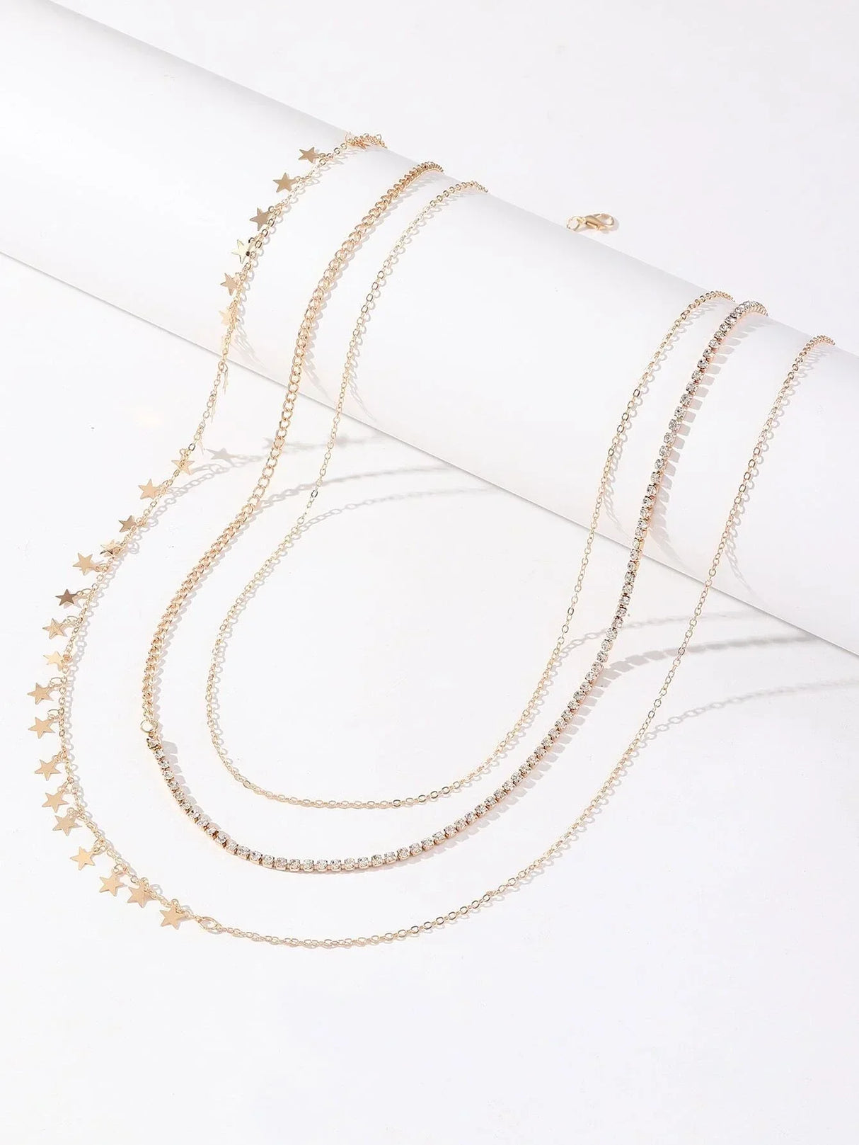 Buy SHEIN 3pcs Random Rhinestone Decor Waist Chain in Pakistan