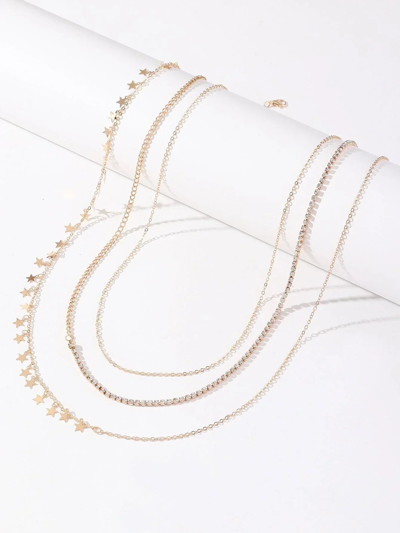 Buy SHEIN 3pcs Random Rhinestone Decor Waist Chain in Pakistan