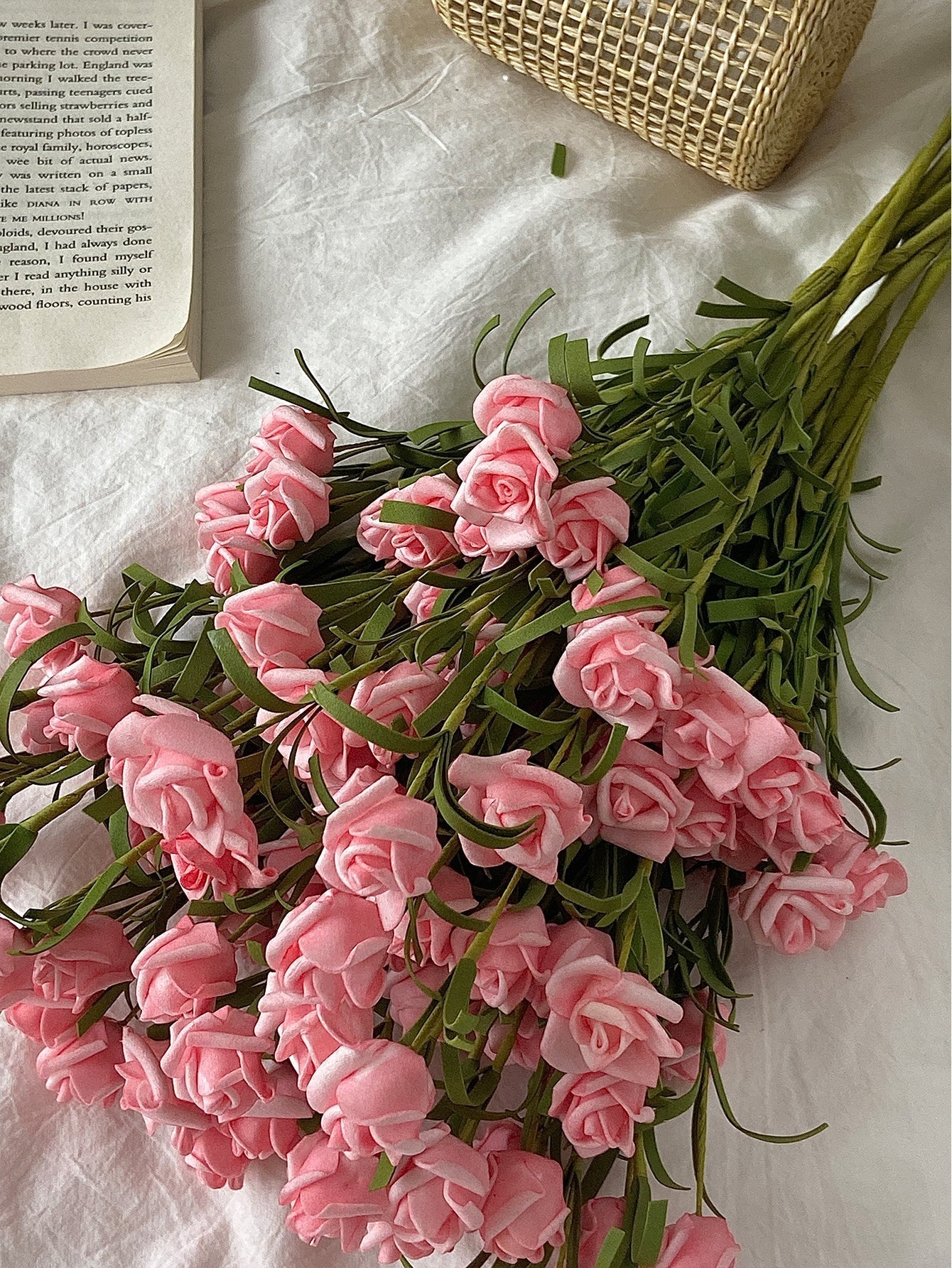 Buy SHEIN 3pcs Rose Imitation Flower in Pakistan