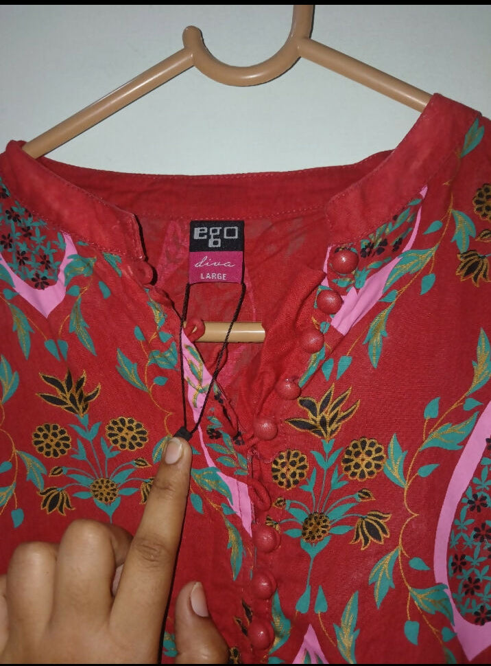 Ego | Women Branded Kurta | Large | Preloved