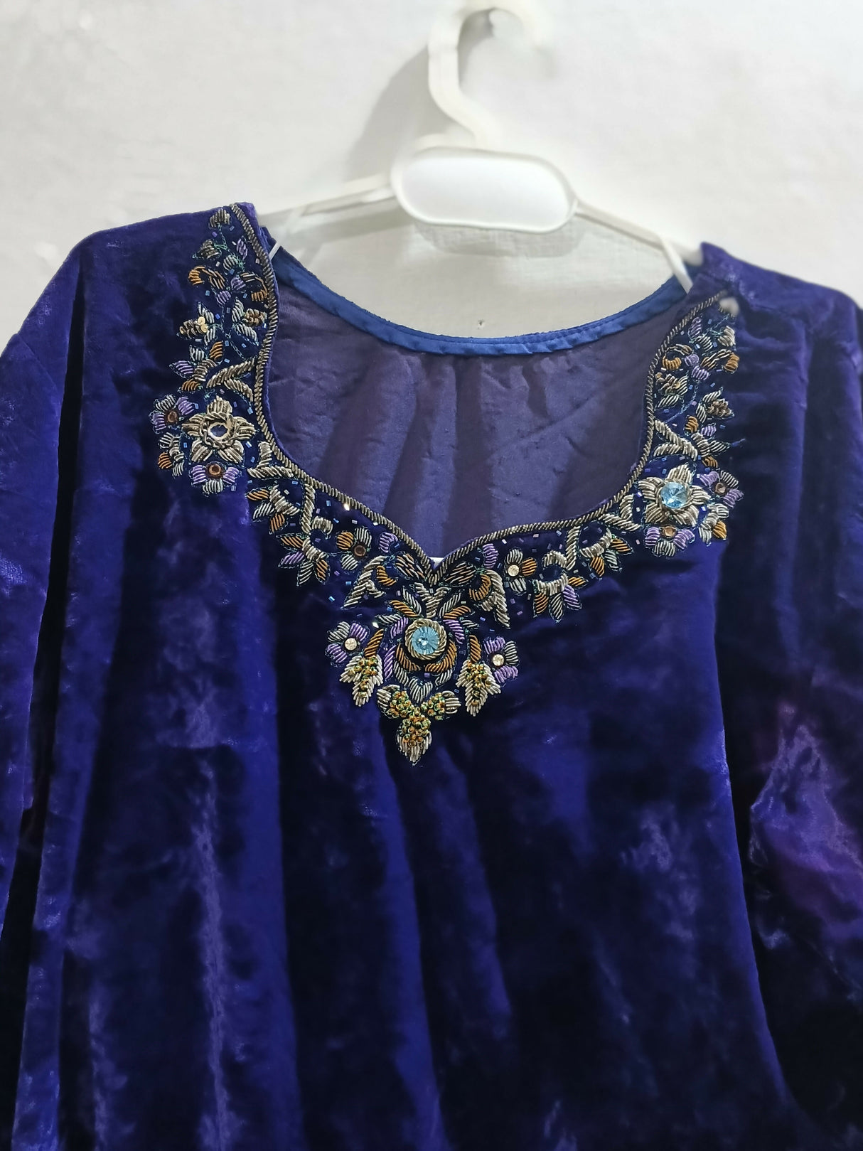 Blue Velvet Suit | Women Locally Made Formals | Medium | Preloved