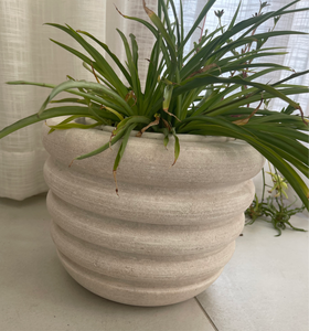 Isla Natural White Stone Planter | For Your Home | Brand New