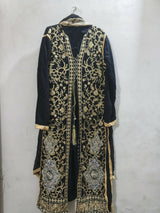 Black Embroidery Suit | Women Locally Made Kurta | Medium | Preloved