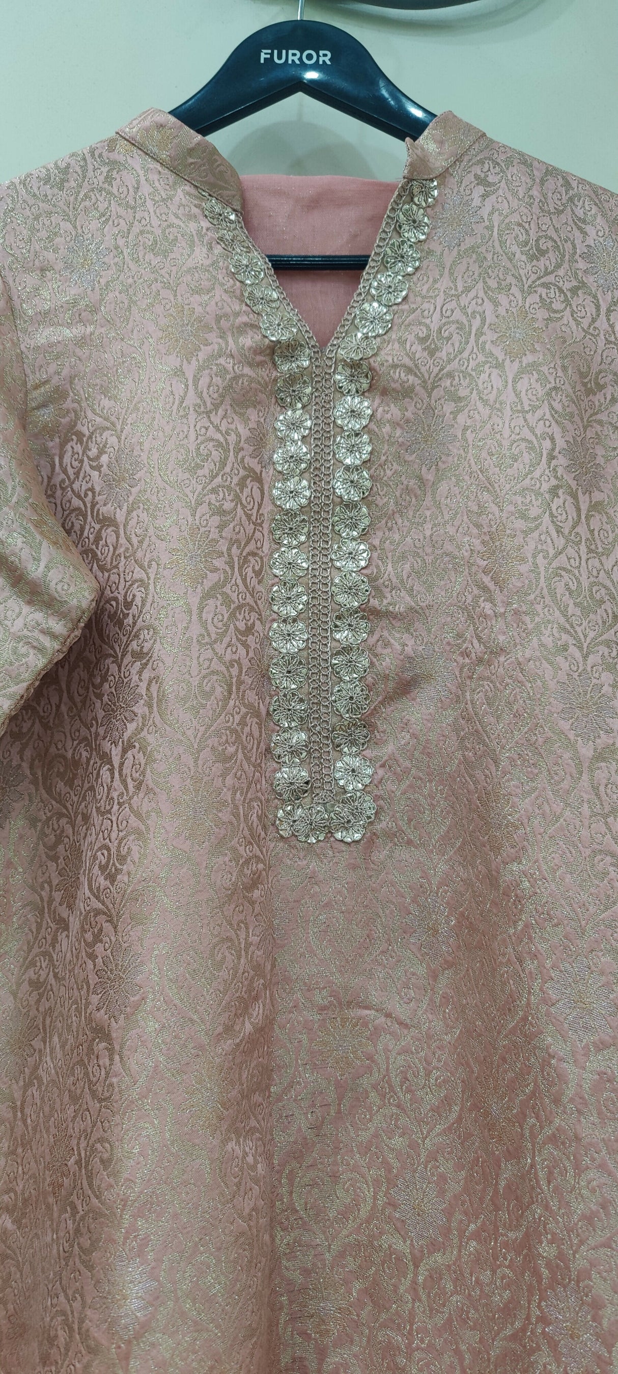 Pink Banarsi 3Pcs | Women Locally Made Formals | Large | Brand New
