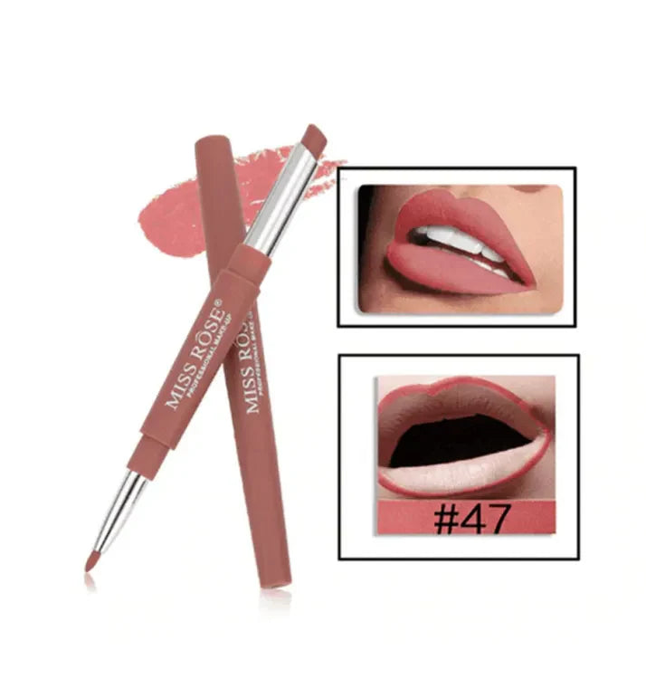 Buy Miss Rose High Pigment 2 In 1 Lip Liner + Lipstick in Pakistan