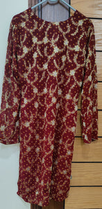 Banarsi fancy Kurta | Women Locally Made Formals | X Small| Worn Once