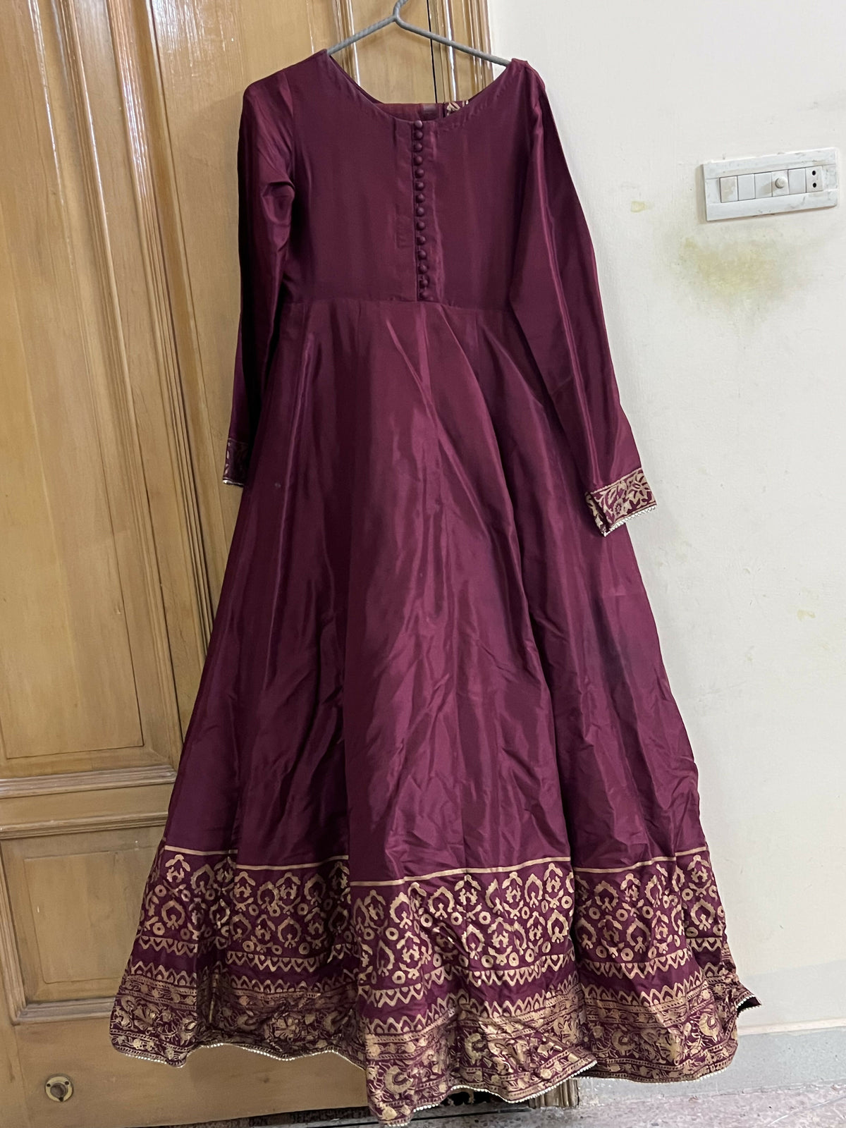 Sheminas | Women Frocks & Maxis | Maroon | Medium | Worn Once