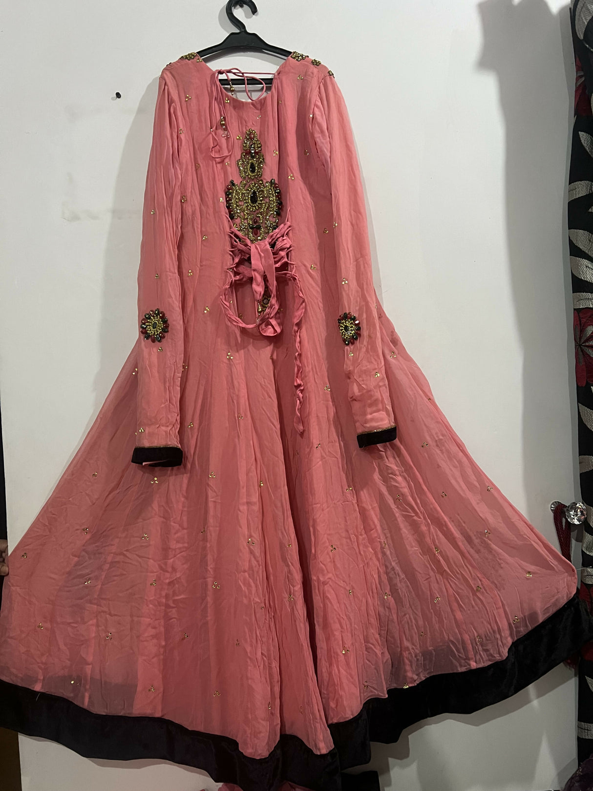 Beautiful Fancy Pink Maxi | Women Frocks & Maxis | Medium | Preloved