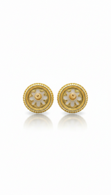 Elegant Textured Halo Studs | Women Jewelry | Earrings | New