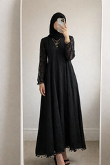Black Long Frock | Women Frocks & Maxis | Small | Preloved