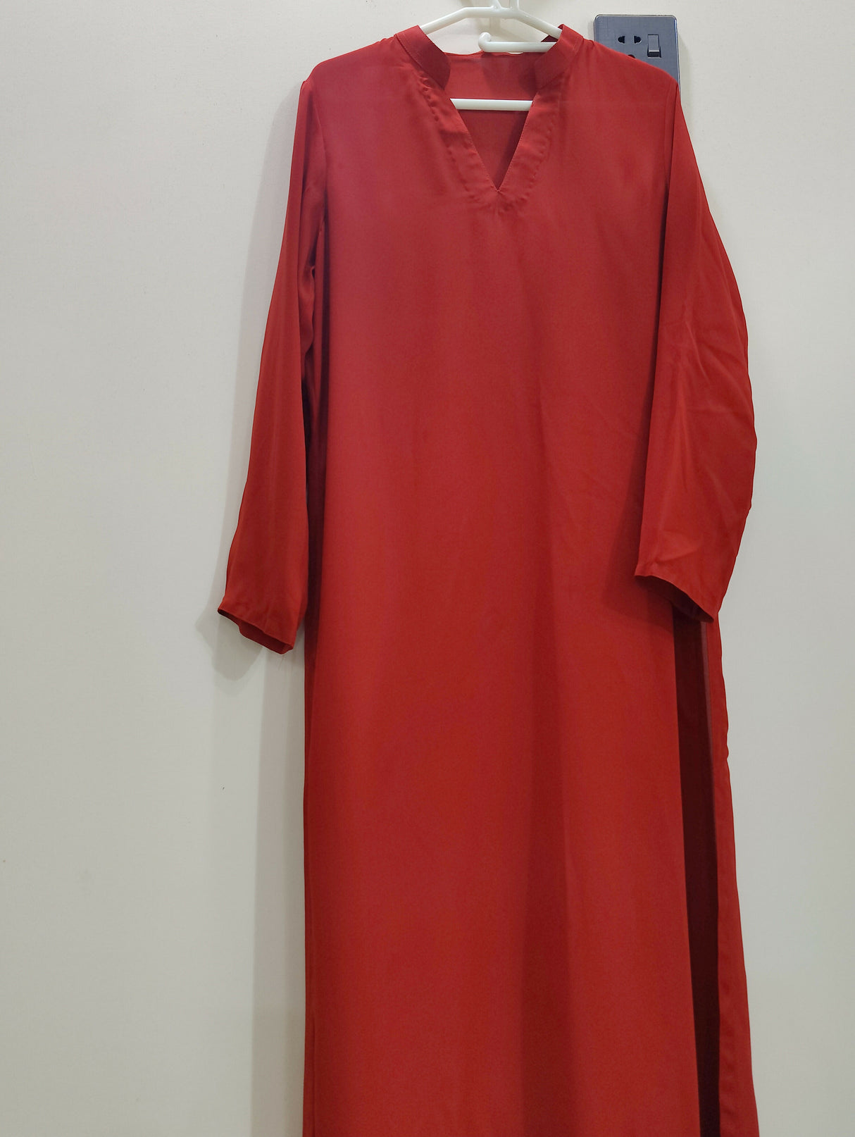 Red Long Shirt | Women Locally Made Kurta | Medium | Worn Once